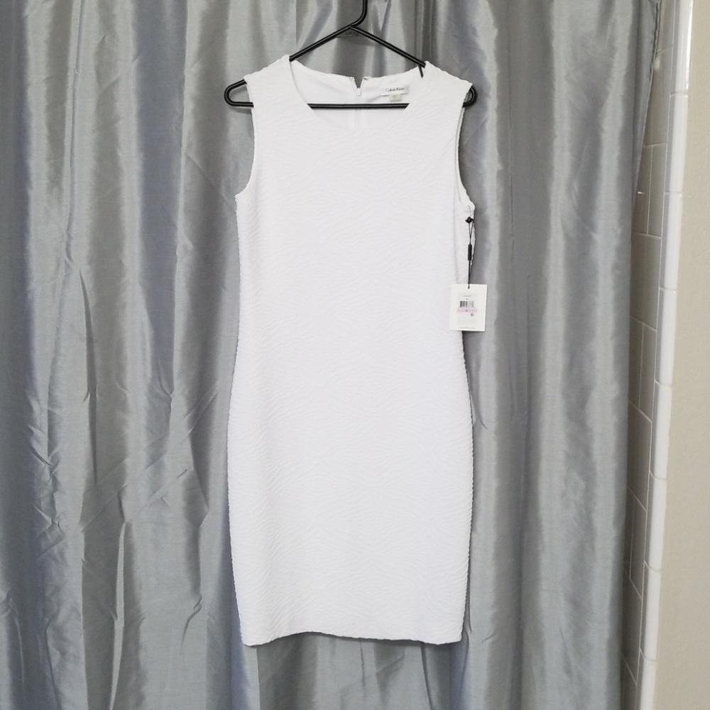 NWT Calvin Klein white dress